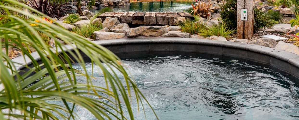 blue stone spa pool copings