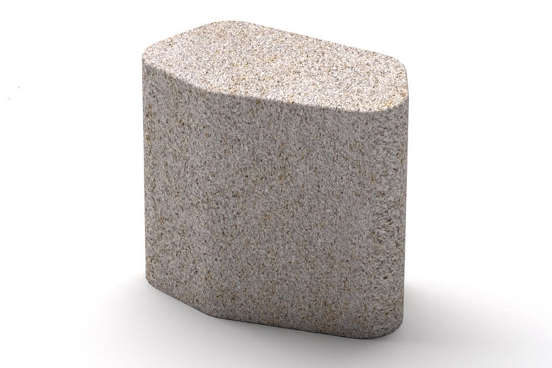 Golden Sands Bush Hammered Granite bollards