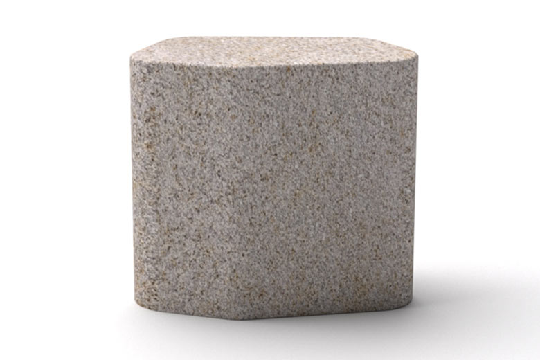 Golden Sands Bush Hammered Granite bollards
